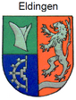 Das Wappen der Gemeinde Eldingen.